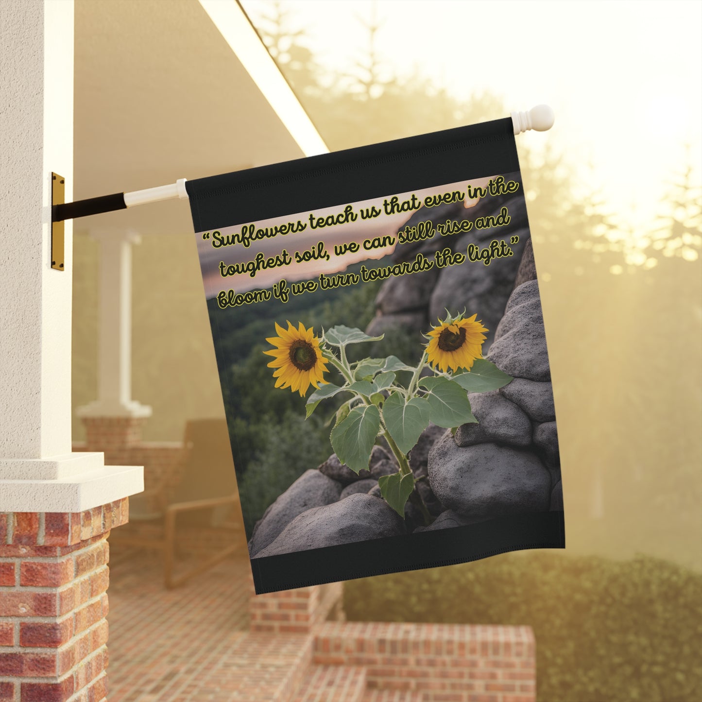 "Rise like Sunflowers" Garden & House Banner