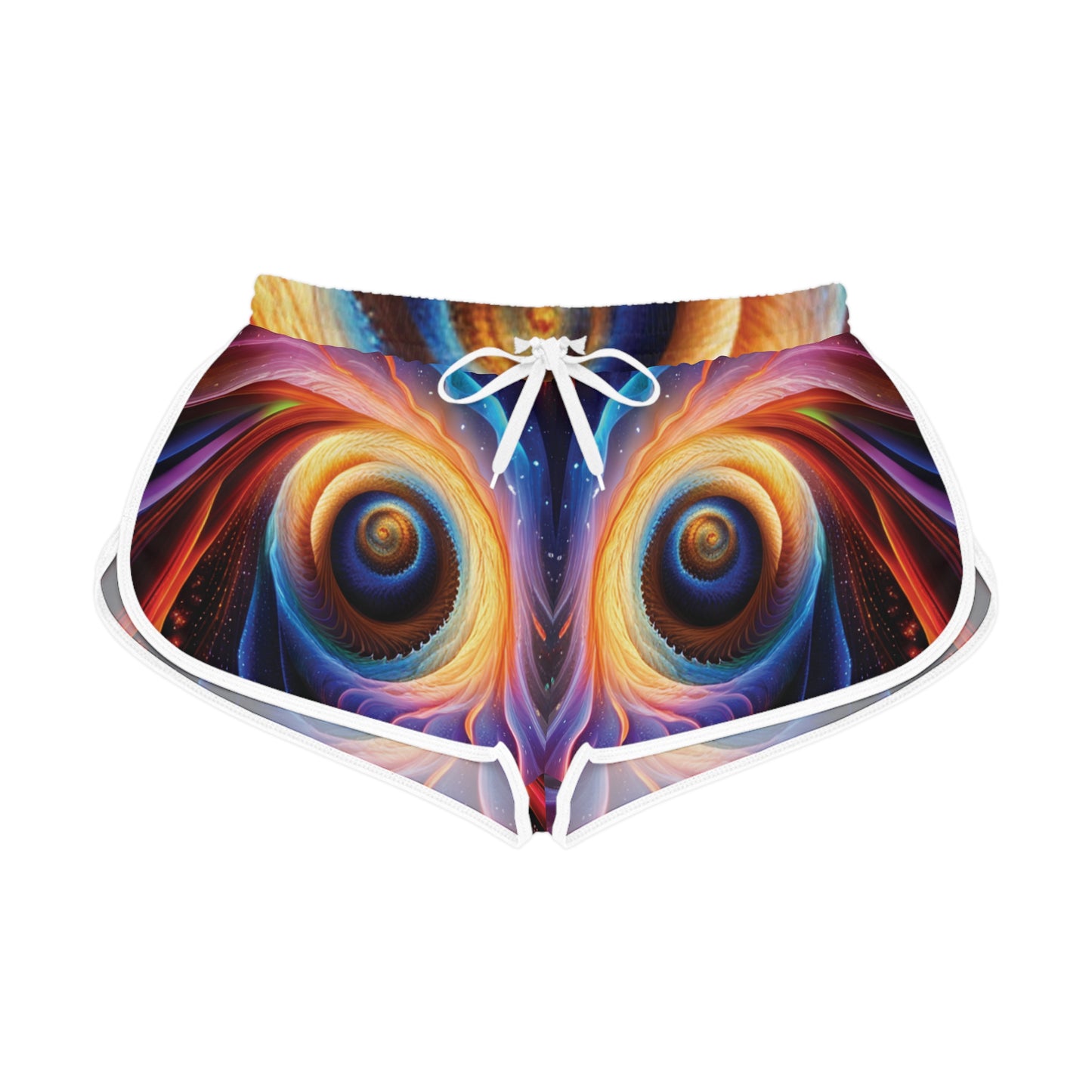 "Cosmic Spiral" Women's Relaxed Shorts (AOP)