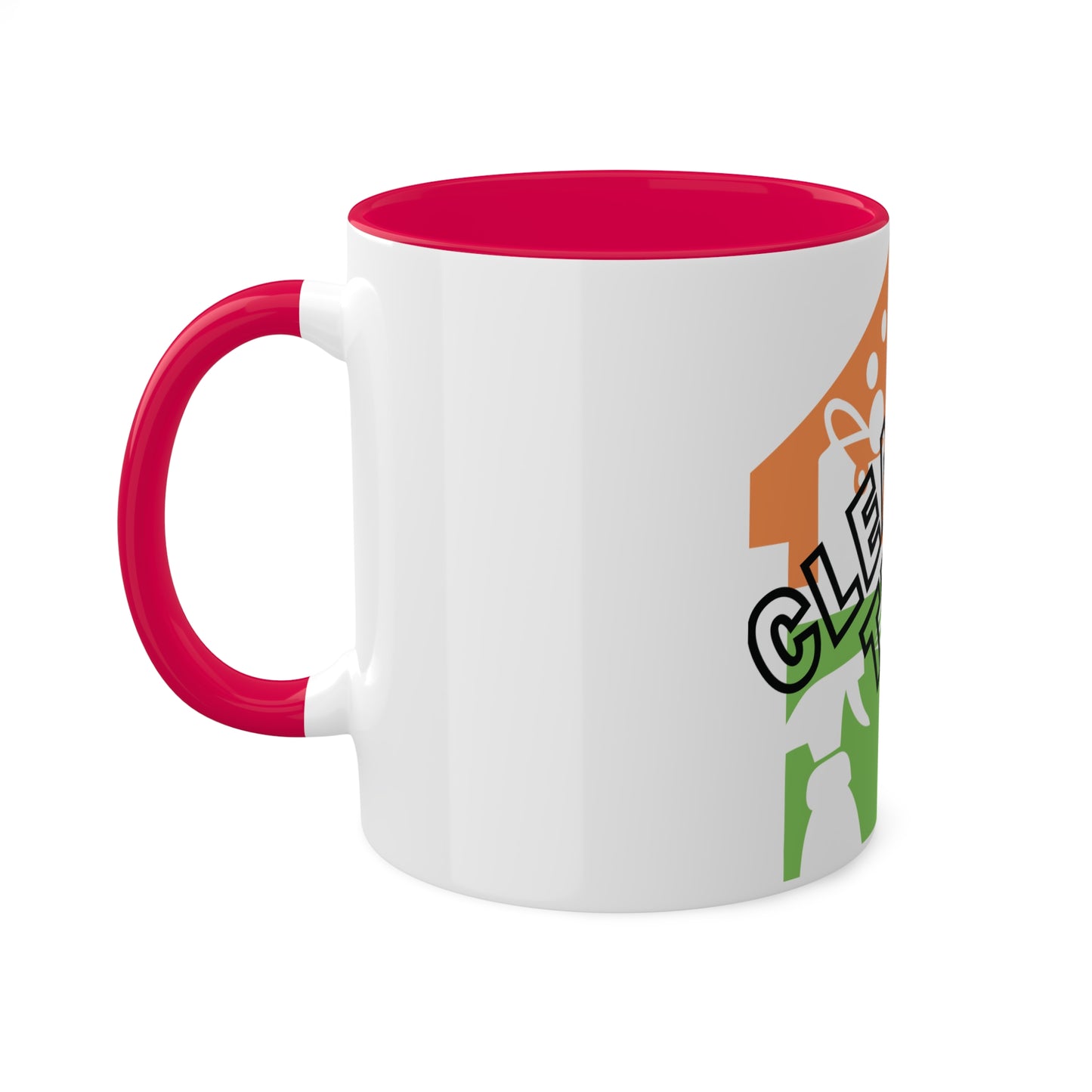 "Cleaning That Fitz" Logo Colorful Mugs, 11oz