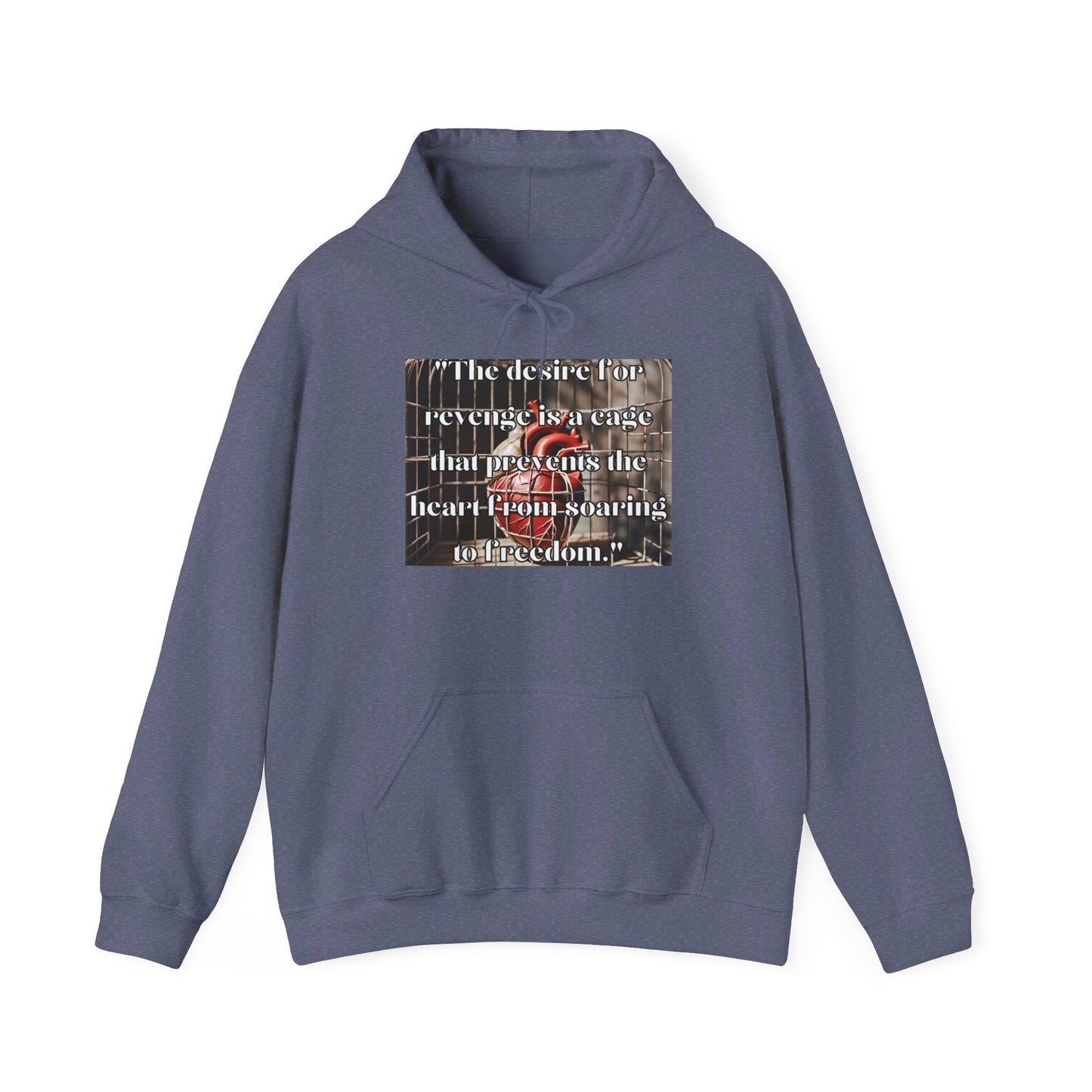 "Heart In A Cage/Stone Customs" Unisex Heavy Blend™ Hooded Sweatshirt