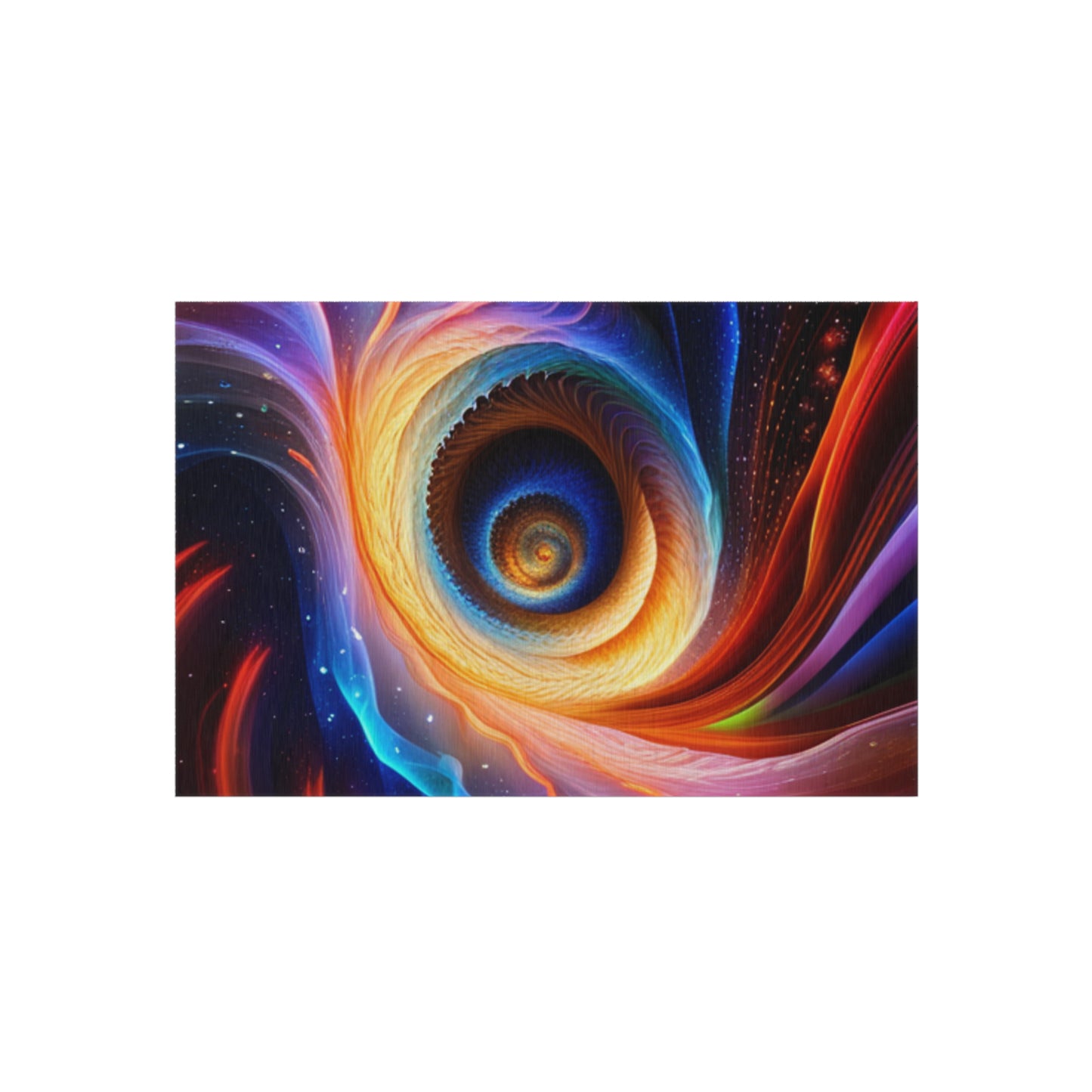 "Cosmic Spiral" Outdoor Rug