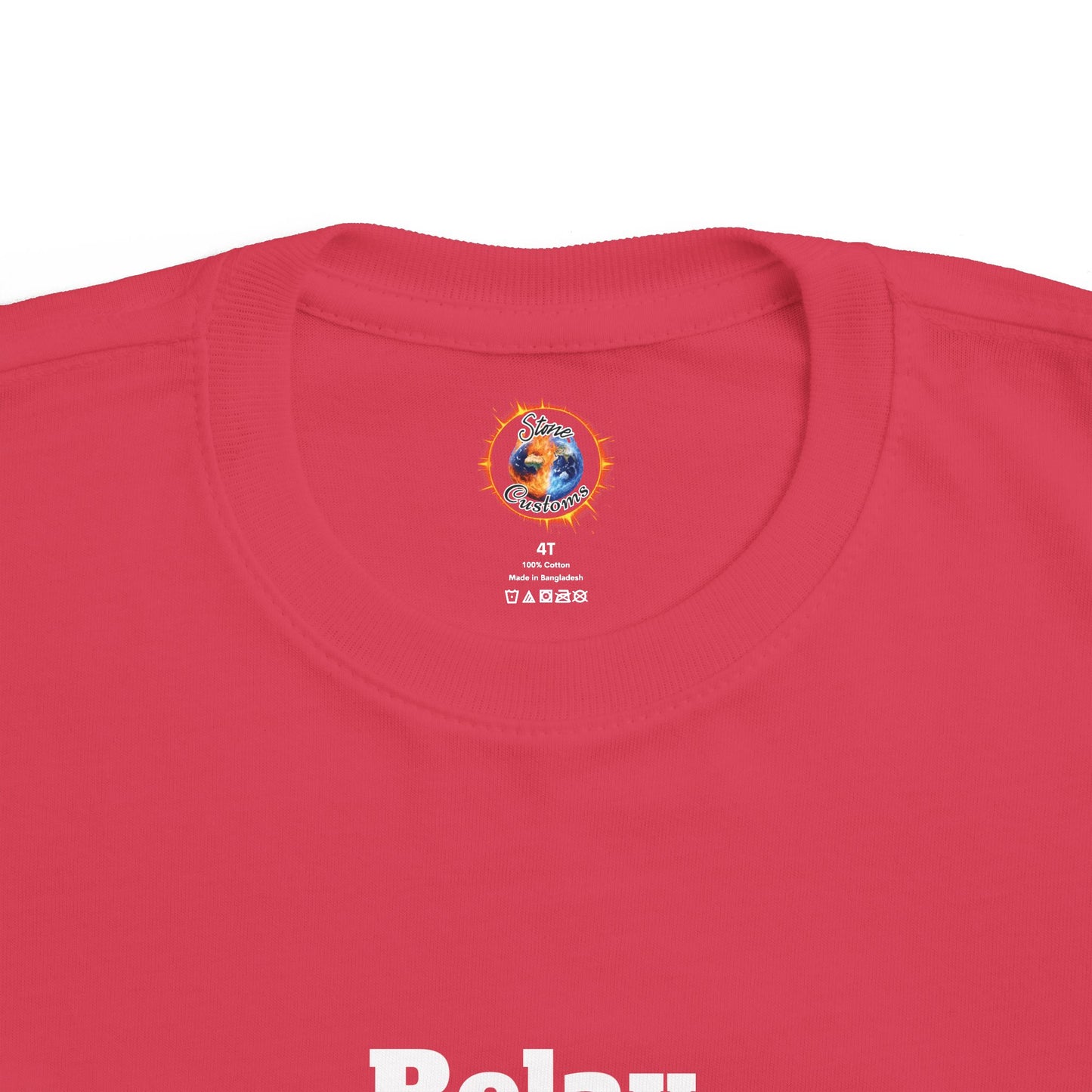 "Relax" Toddler's Fine Jersey Tee w/Logo on Back