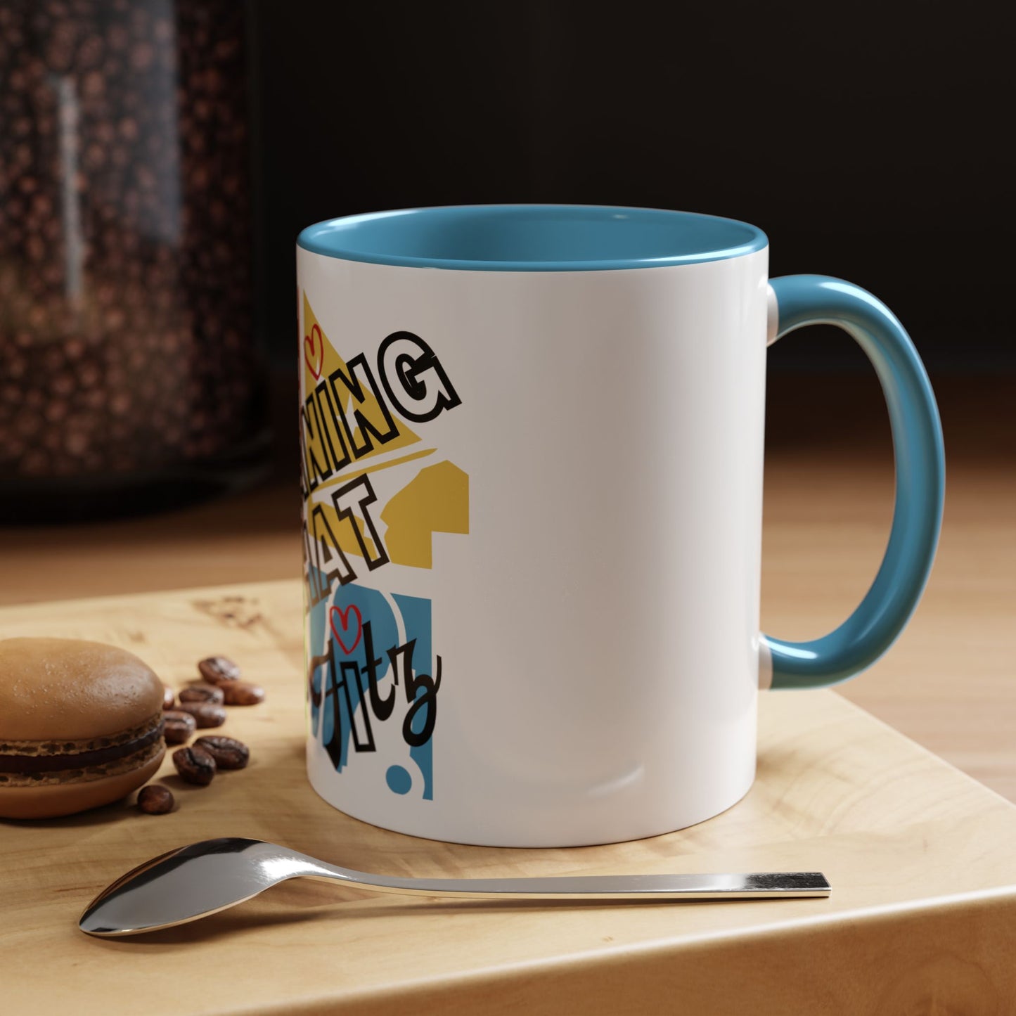 "Cleaning That Fitz" Logo Accent Coffee Mug (11, 15oz)