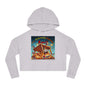 Fun Graphic Cropped Hooded Sweatshirt - “I’m Extremely Unstable! Run!” with “Stone Customs” logo on back