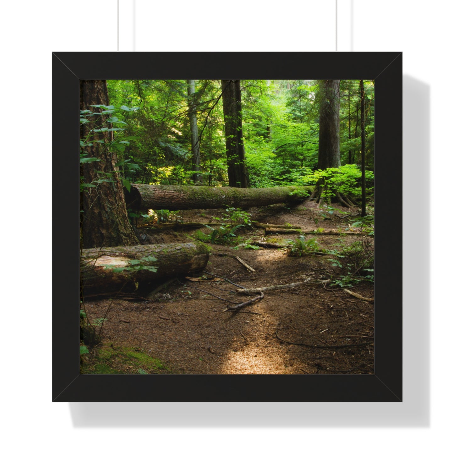 "Fallen Tree" Framed Vertical Poster