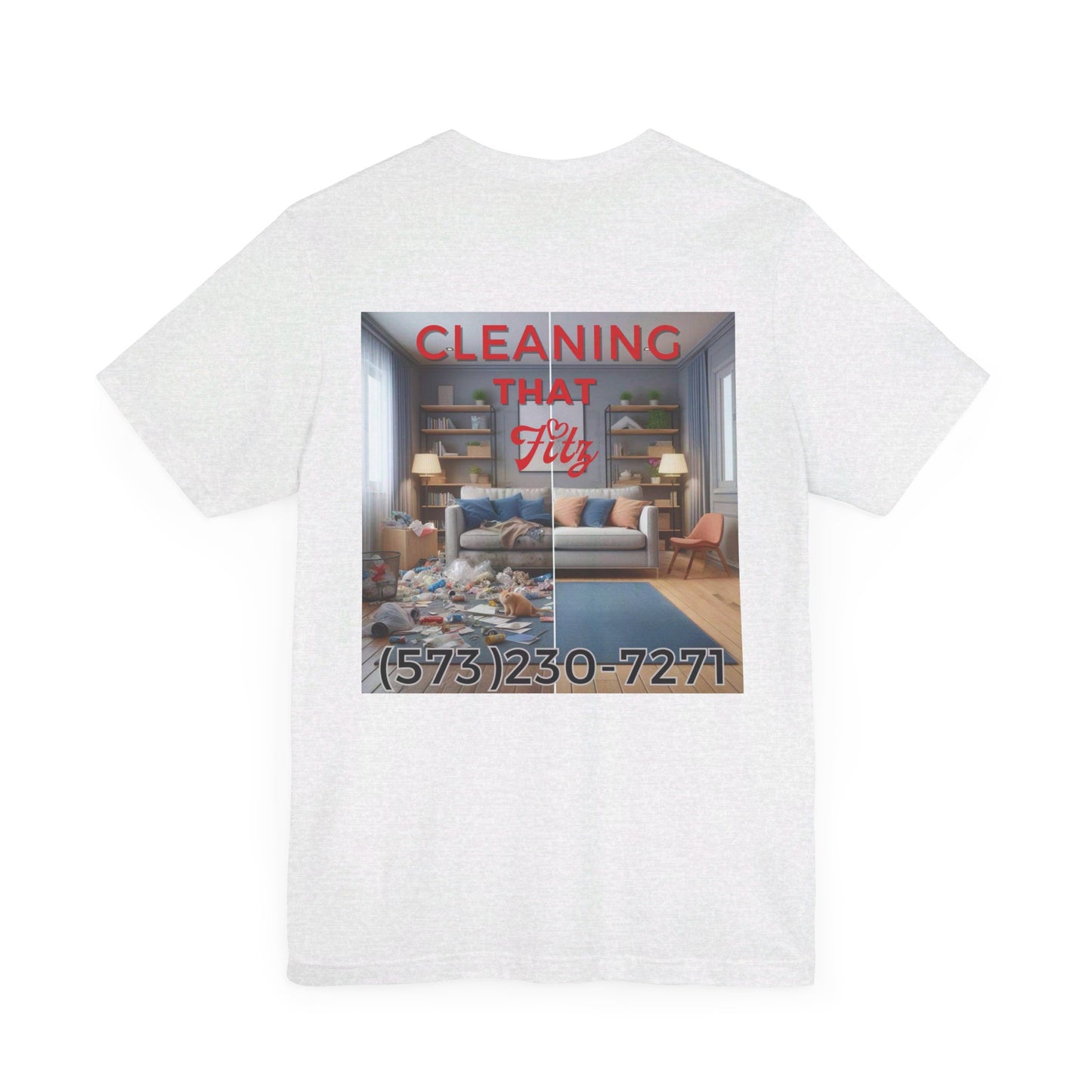 "Cleaning That Fitz" Logo Unisex Jersey Short Sleeve Tee