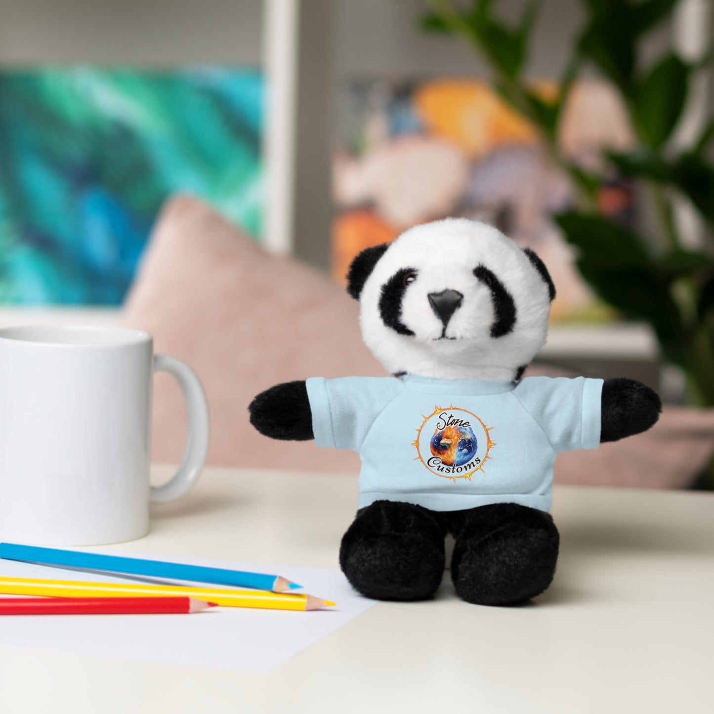 "Stone Customs" Stuffed Animals with Logo Tee