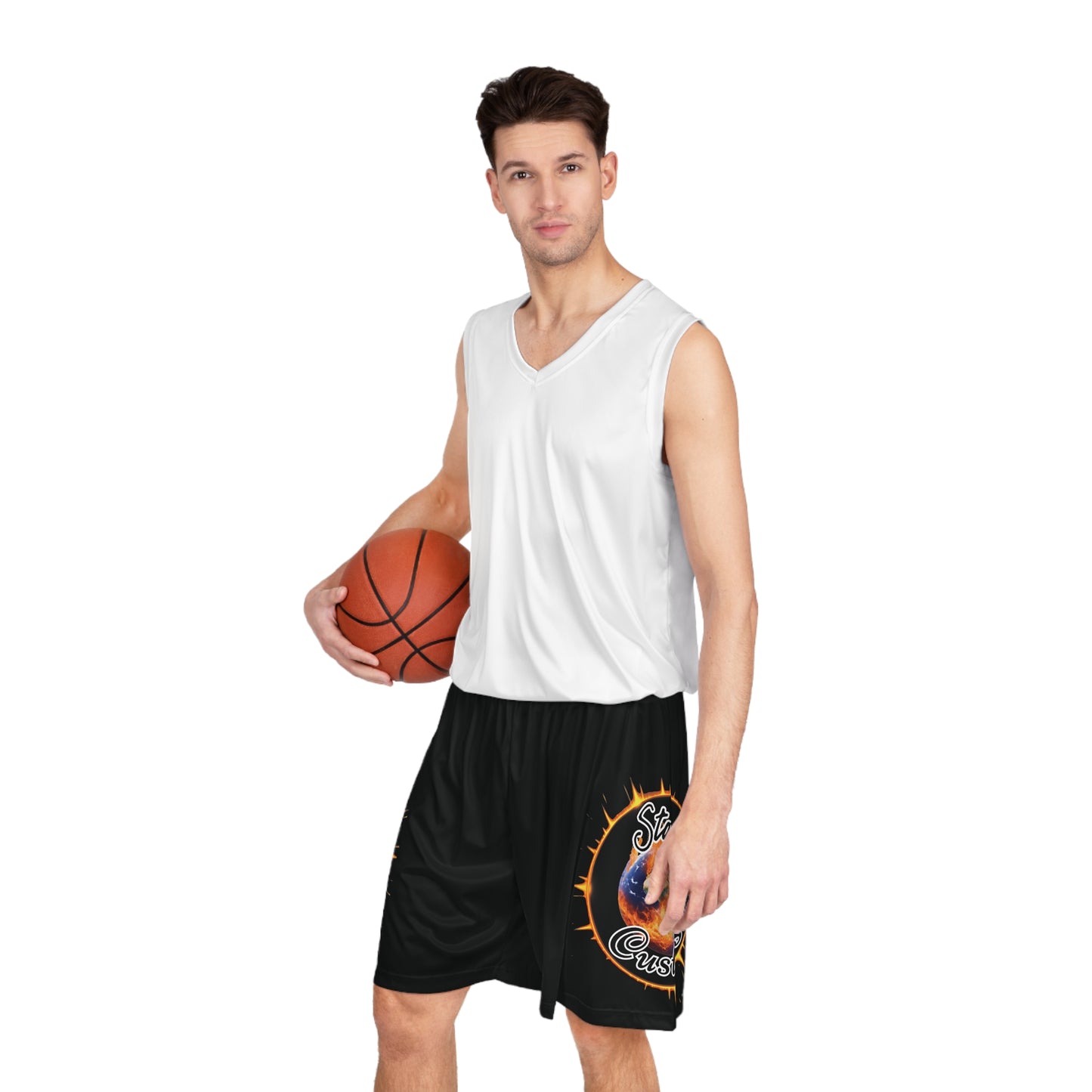 "Stone Customs" Basketball Shorts (AOP)