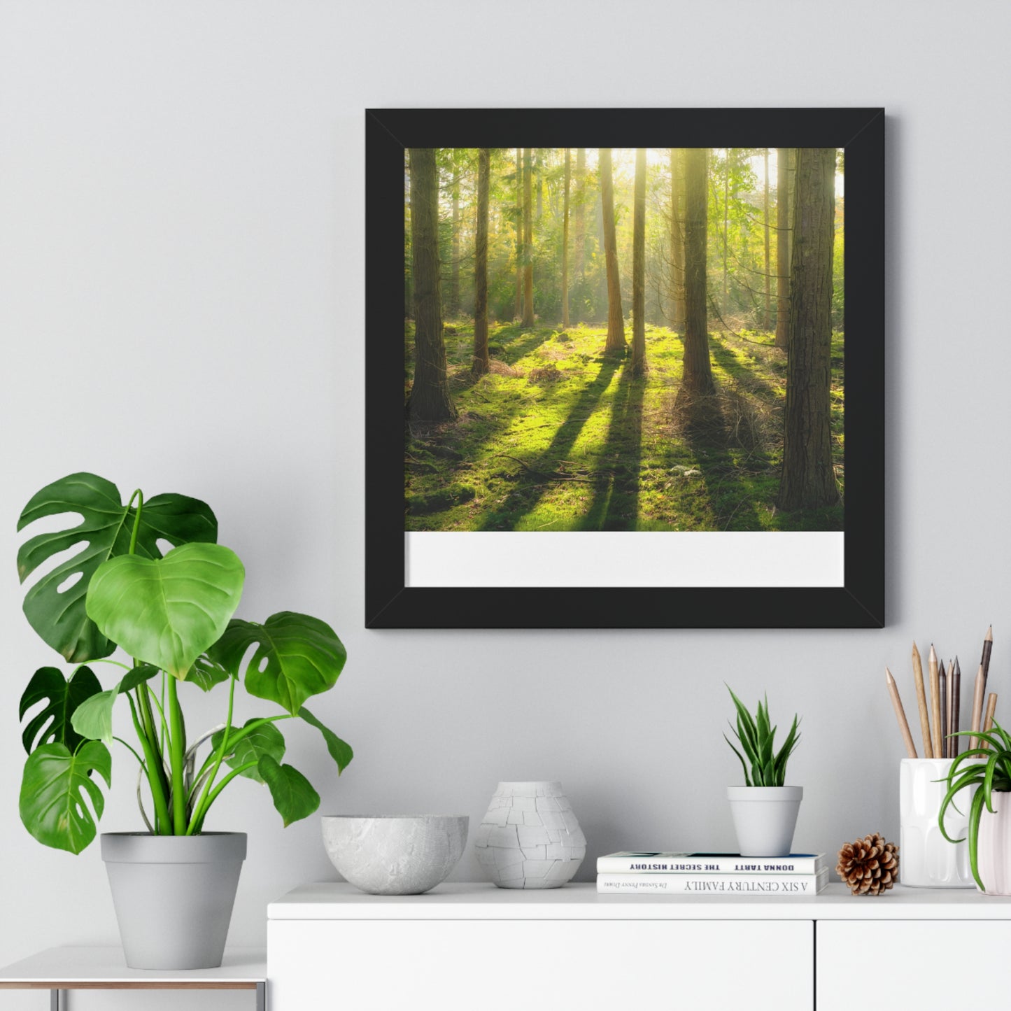 "Mossy Woodland" Framed Horizontal Poster