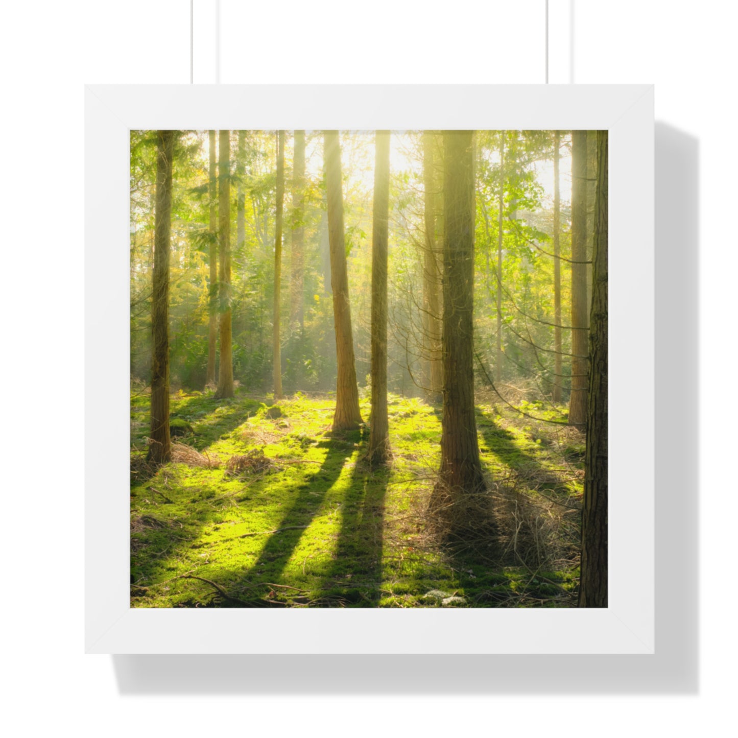 "Mossy Woodland" Framed Vertical Poster