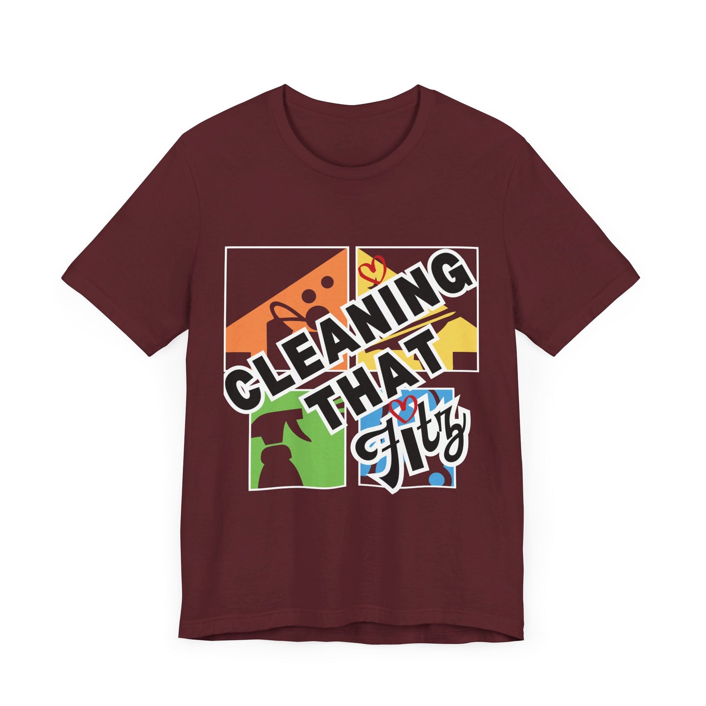 "Cleaning That Fitz" Logo Unisex Jersey Short Sleeve Tee