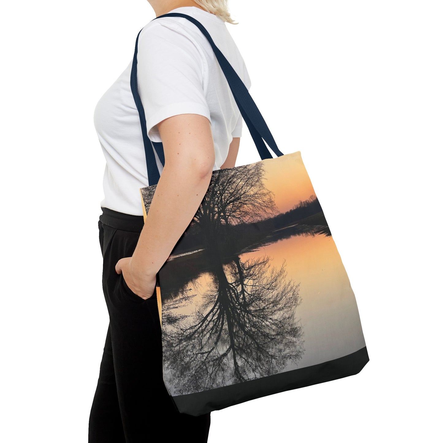 “Reflection At Sunset” Tote Bag (AOP)