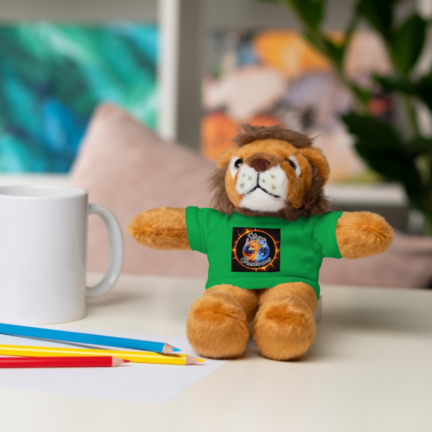 "Stone Customs" Stuffed Animals with Logo Tee