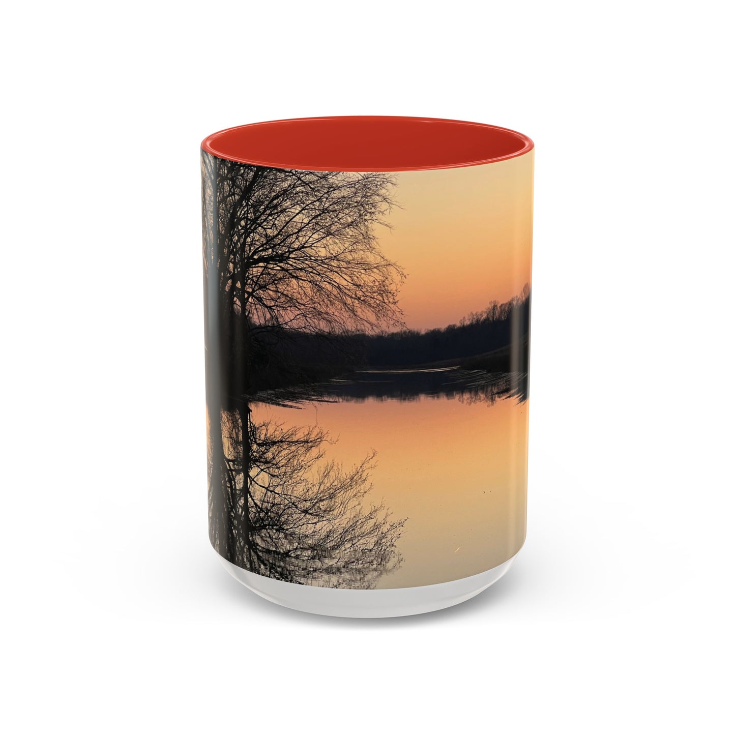 “Reflection At Sunset” Accent Coffee Mug (11, 15oz)