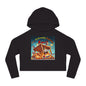 Fun Graphic Cropped Hooded Sweatshirt - “I’m Extremely Unstable! Run!” with “Stone Customs” logo on back