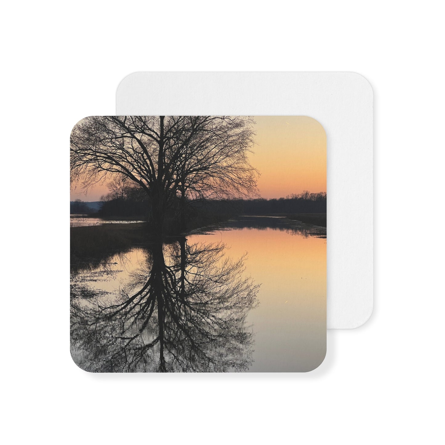 "Reflections At Sunset" Coasters (50, 100 pcs)