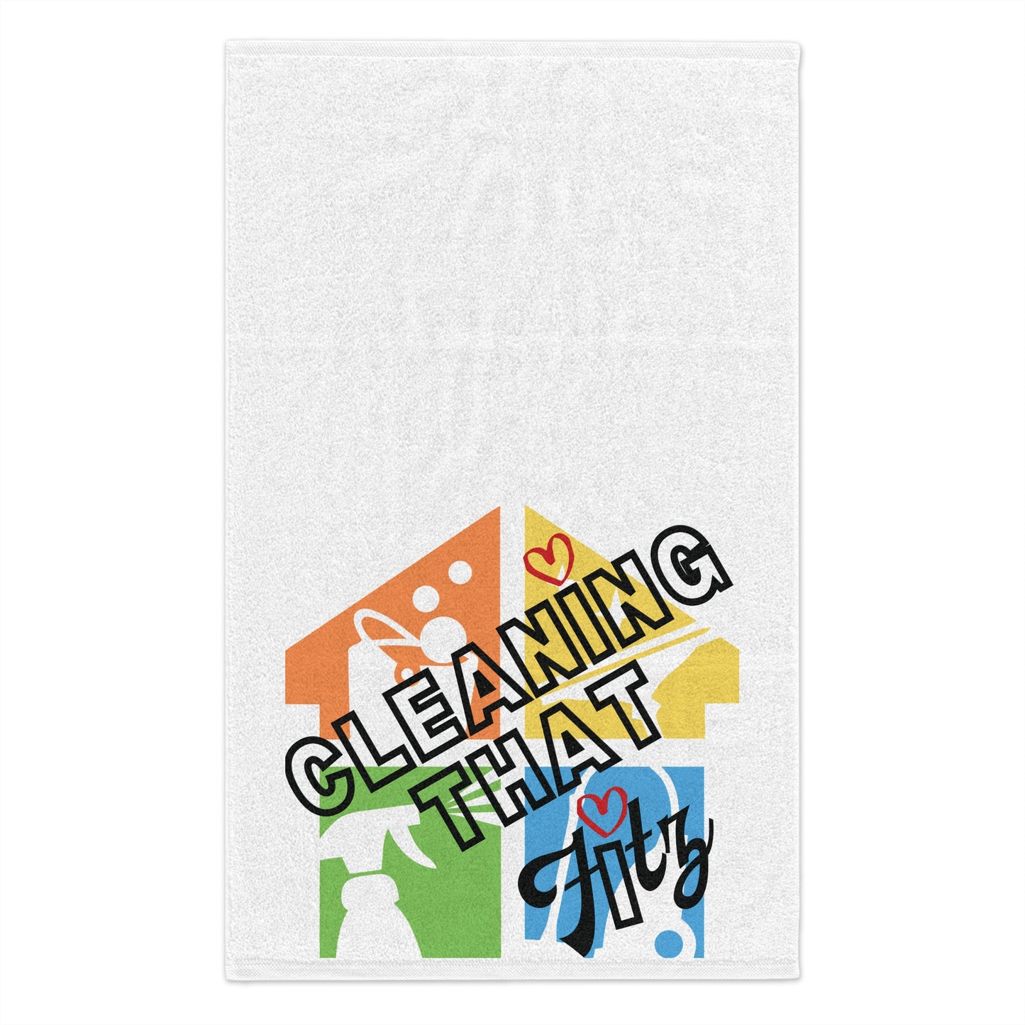 "Cleaning That Fitz" Logo Rally Towel, 11x18