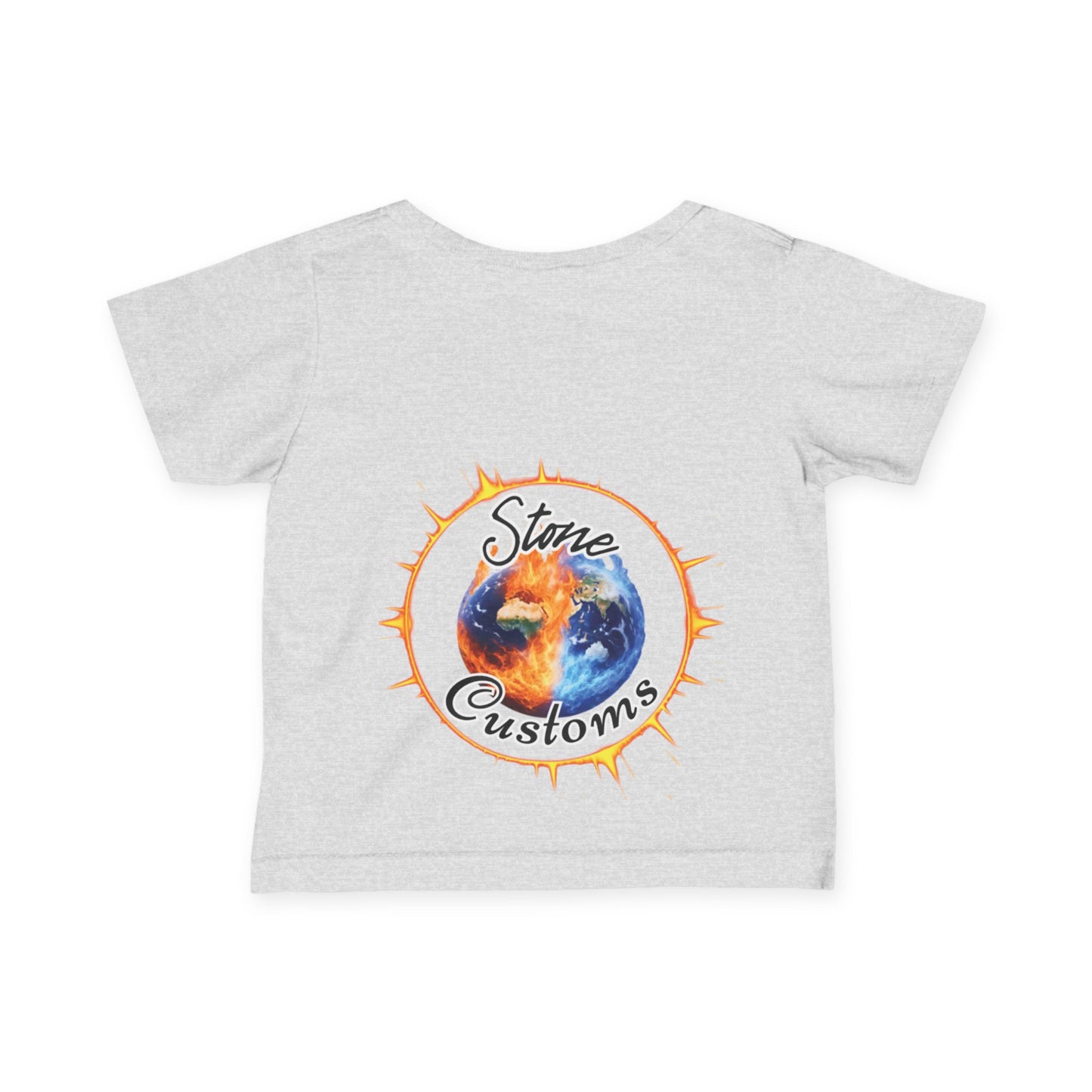 "Relax, The Boss Is Here" Infant Fine Jersey Tee w/Logo on Back