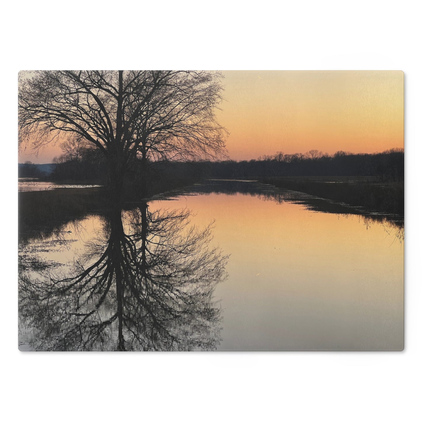 "Reflections At Sunset" Cutting Board