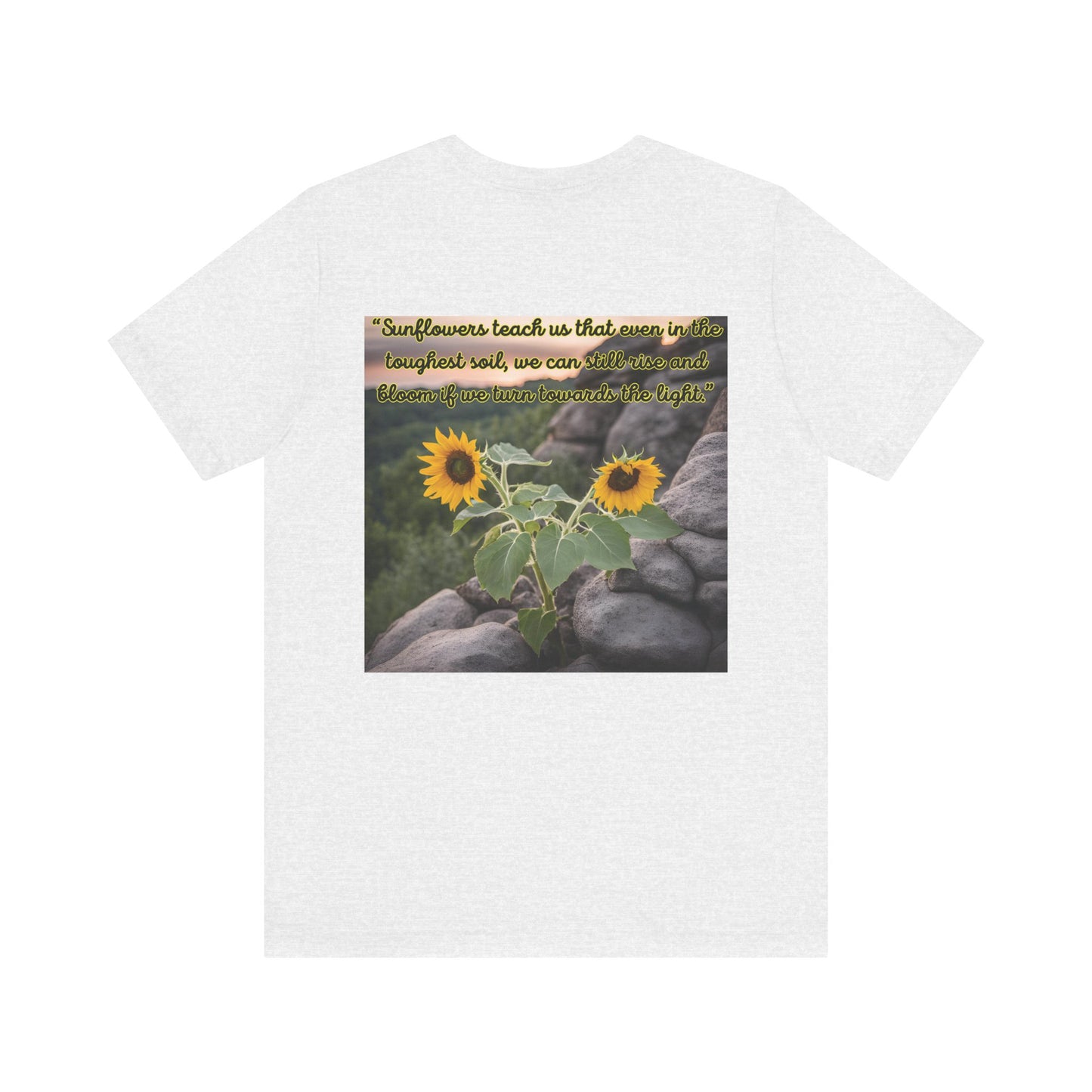 "Sunflower - Rise" Unisex Jersey Short Sleeve Tee 1