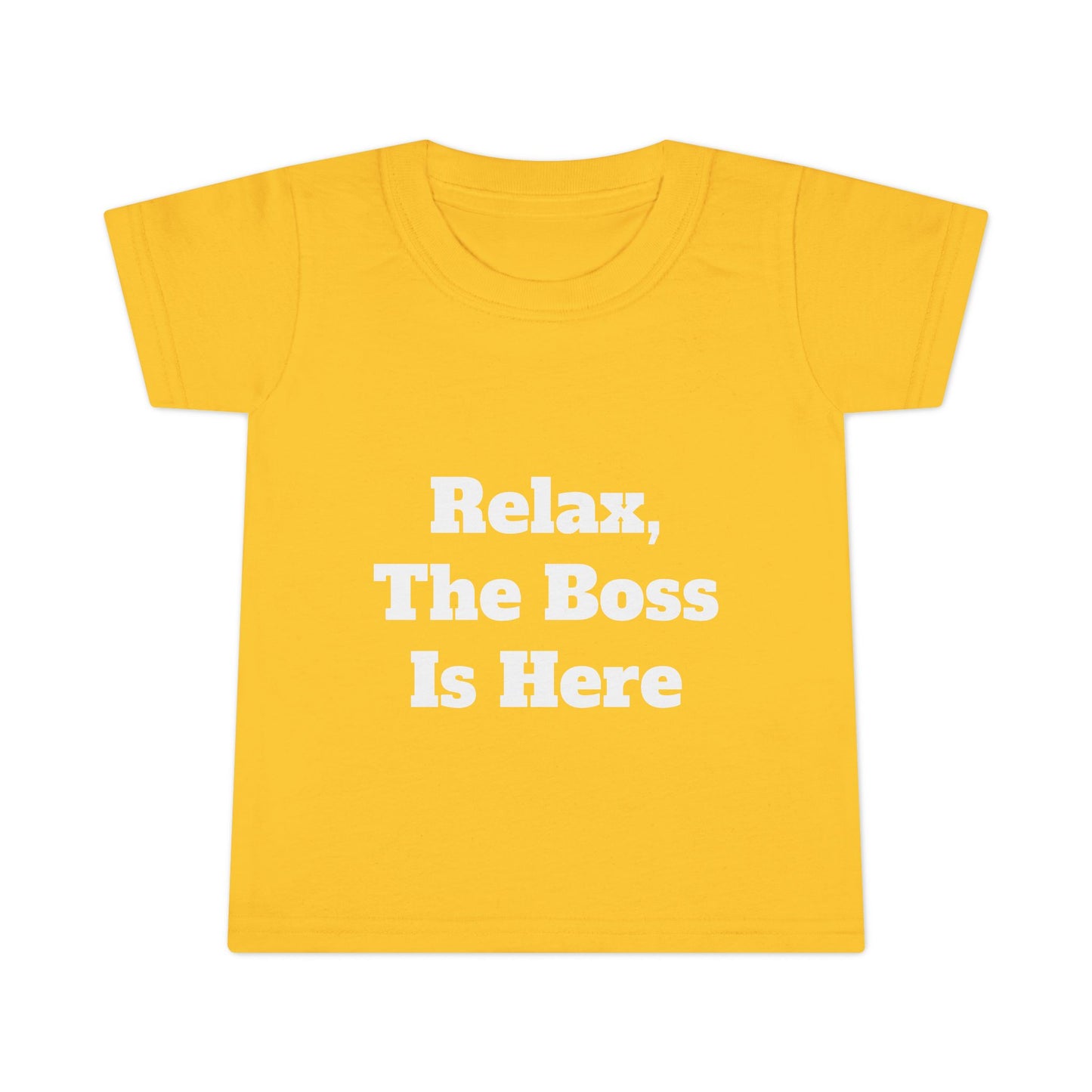 "Relax" Toddler T-shirt w/Logo on Back