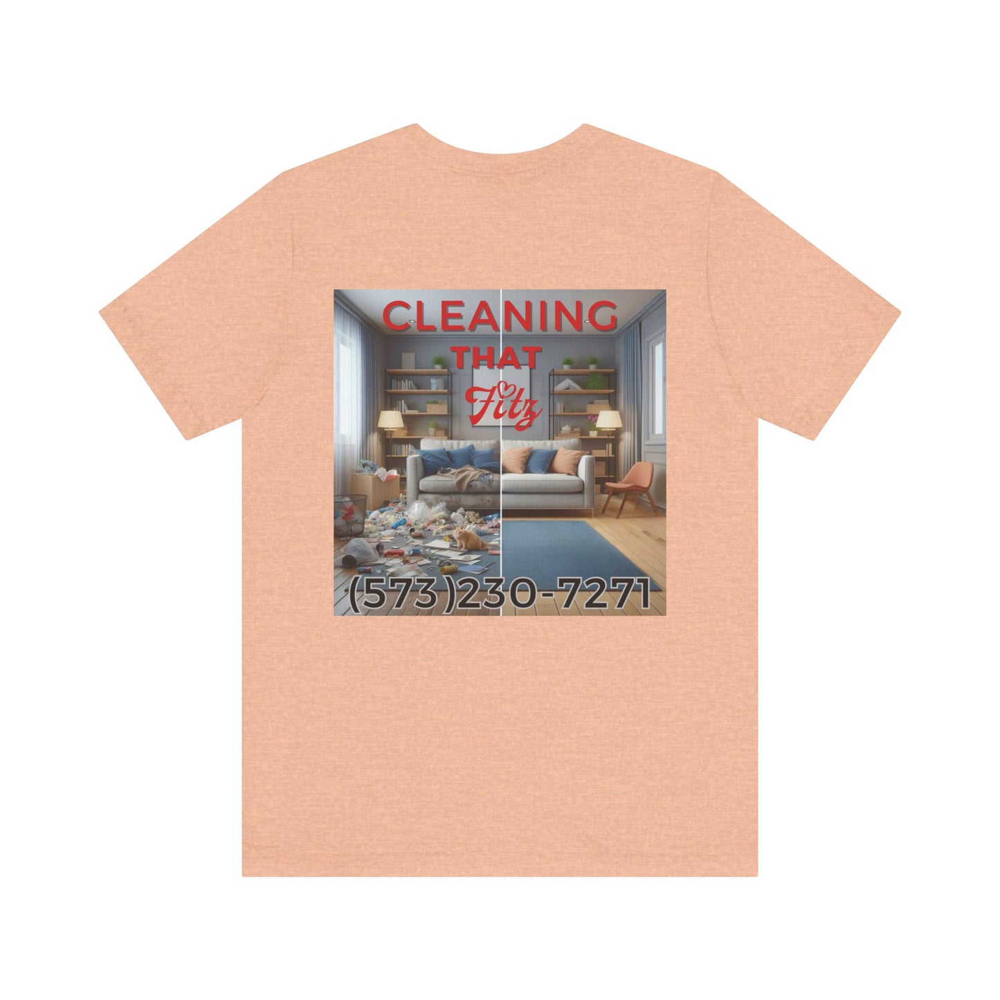 "Cleaning That Fitz" Logo Unisex Jersey Short Sleeve Tee