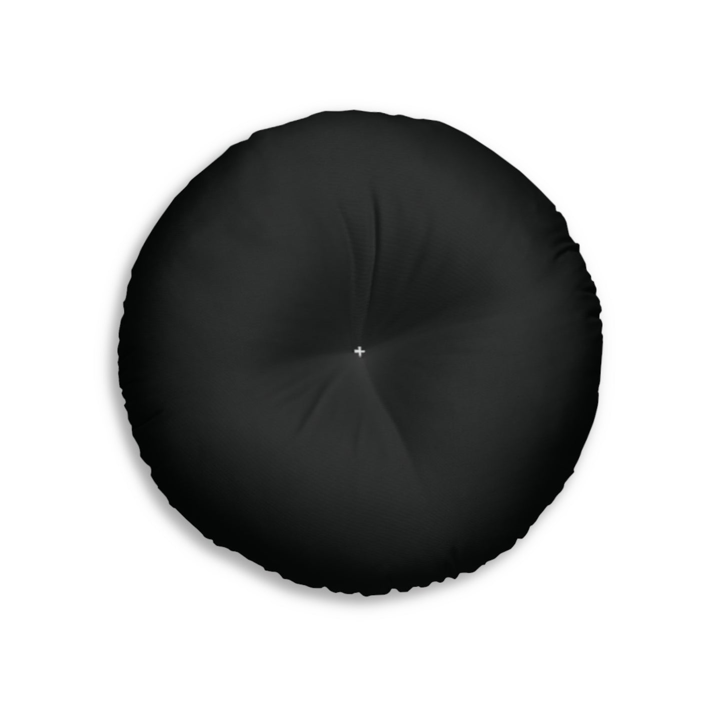 Cosmic Spiral"" Tufted Floor Pillow, Round