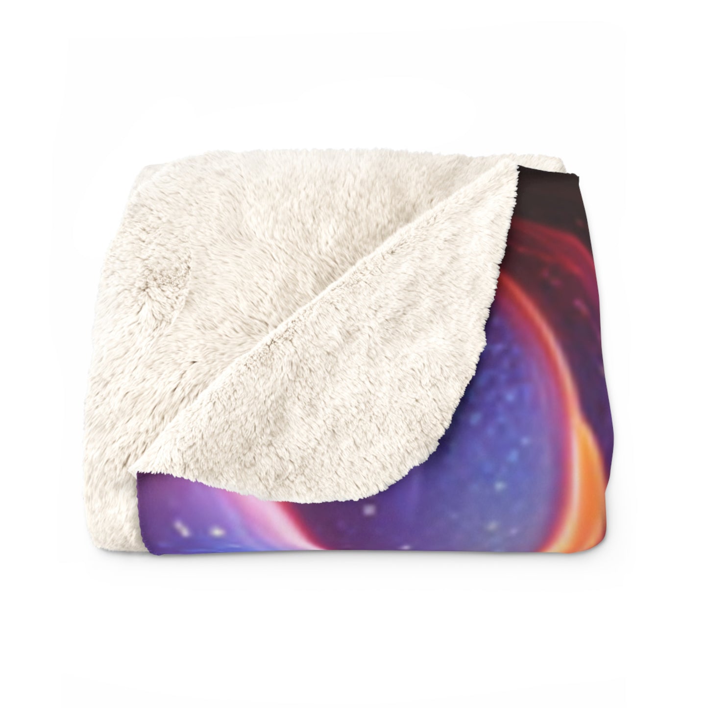 "Cosmic Spiral" Sherpa Fleece Blanket