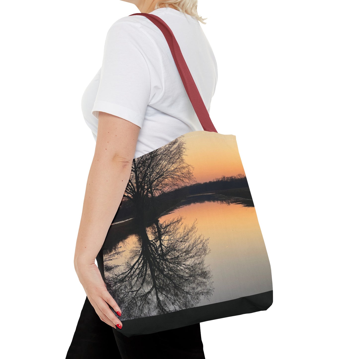 “Reflection At Sunset” Tote Bag (AOP)