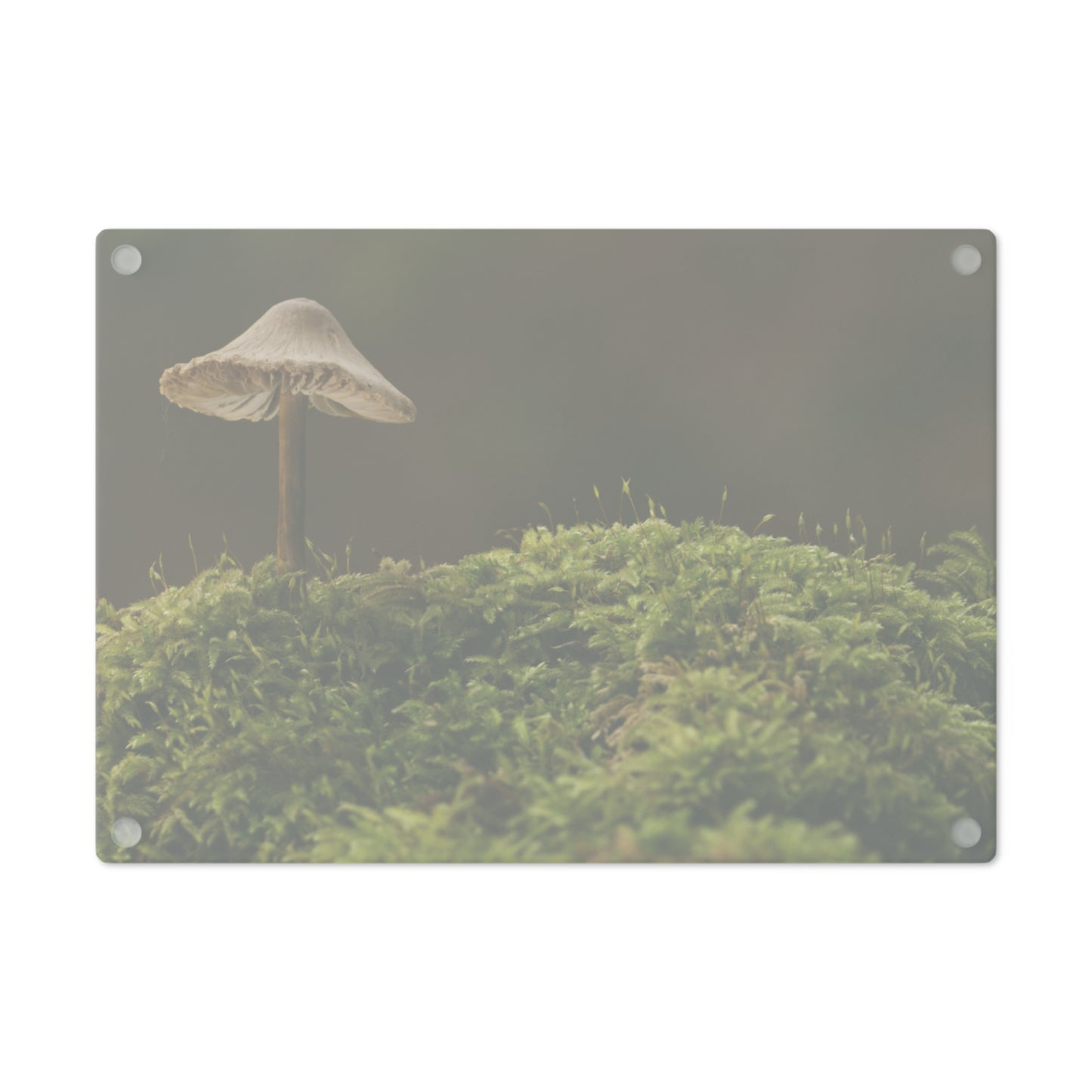 "Mushroom On Mossy Mound" Cutting Board