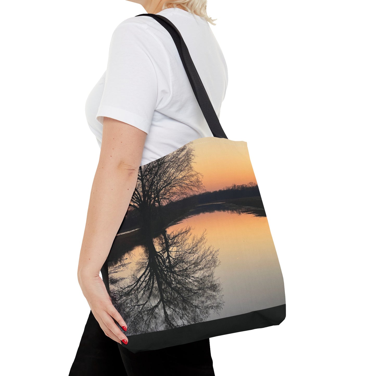 “Reflection At Sunset” Tote Bag (AOP)