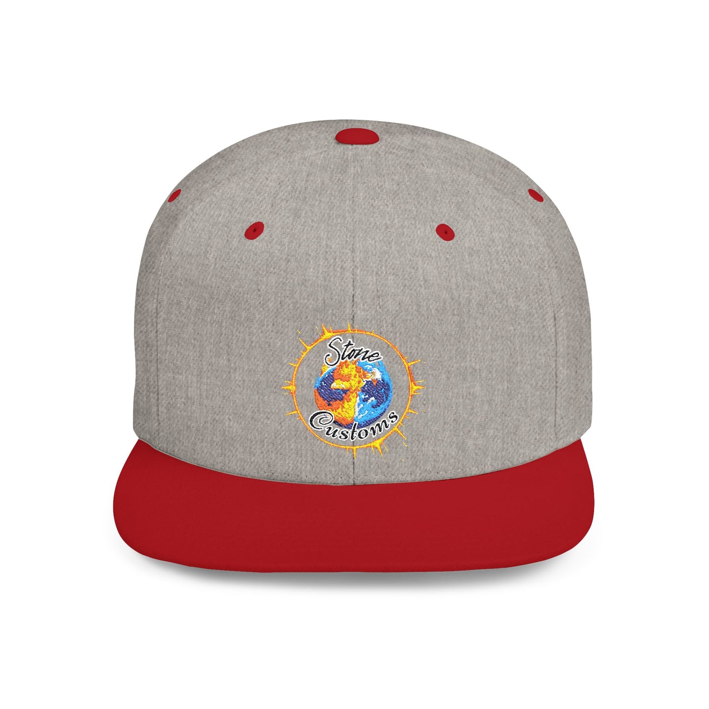 "Stone Customs" Logo Flat Bill Snapback