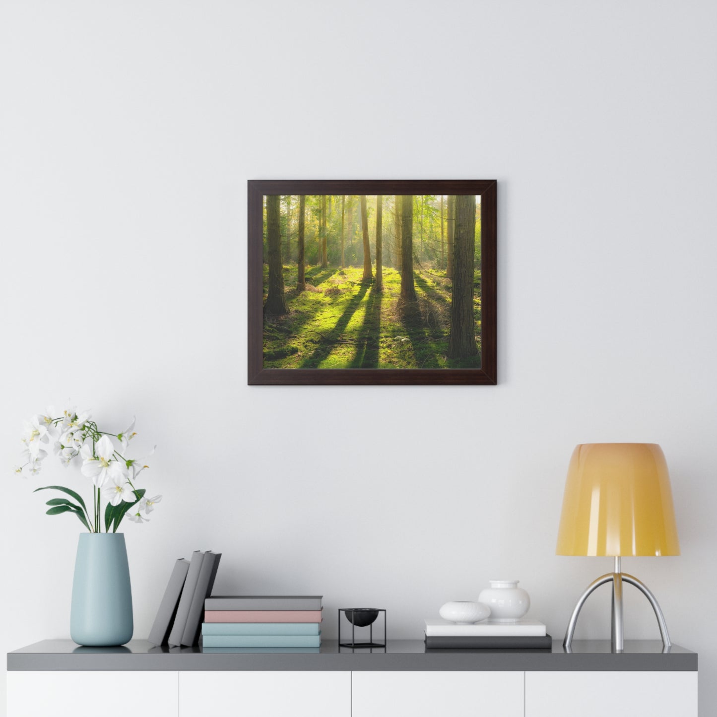 "Mossy Woodland" Framed Horizontal Poster