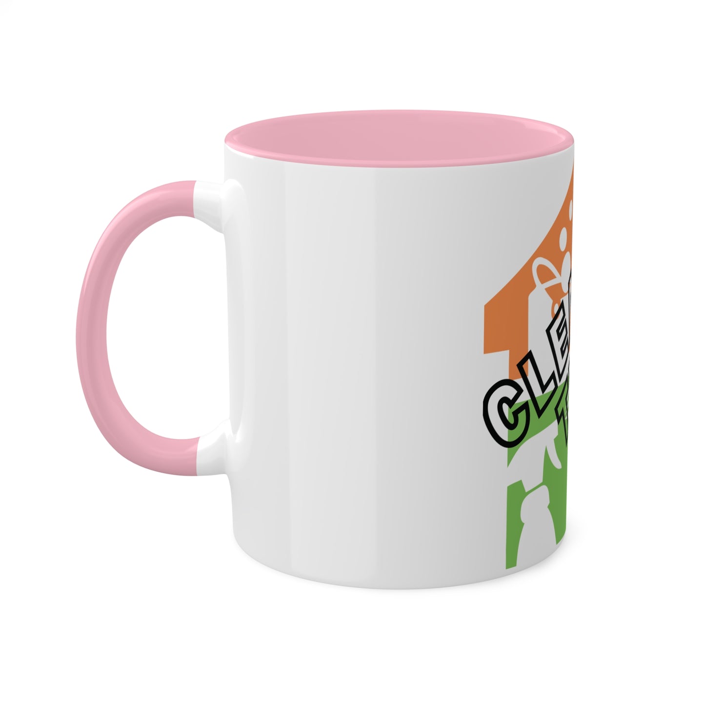 "Cleaning That Fitz" Logo Colorful Mugs, 11oz