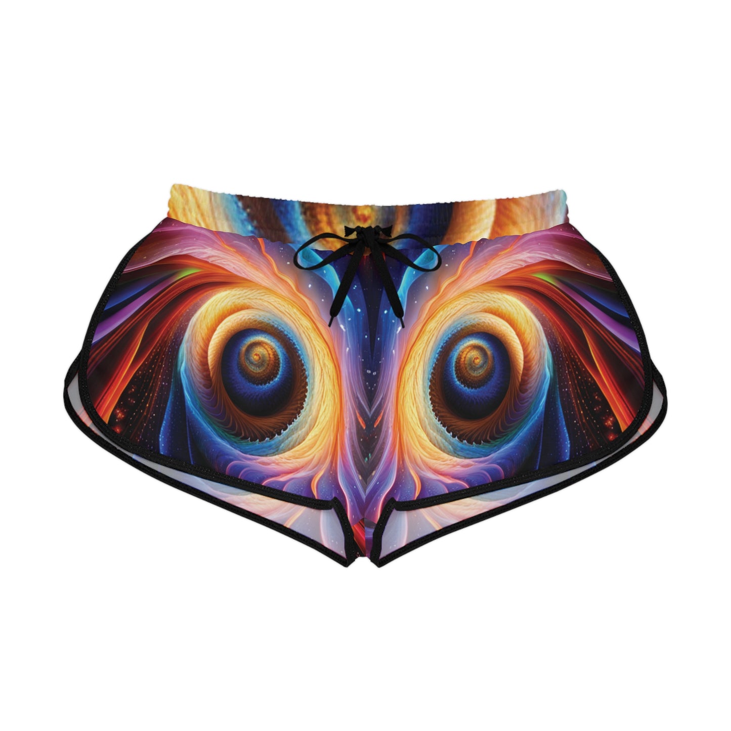 "Cosmic Spiral" Women's Relaxed Shorts (AOP)