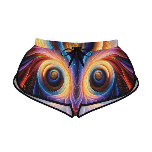 "Cosmic Spiral" Women's Relaxed Shorts (AOP)