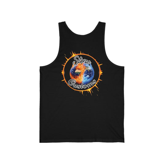 Back Logo Unisex Jersey Tank