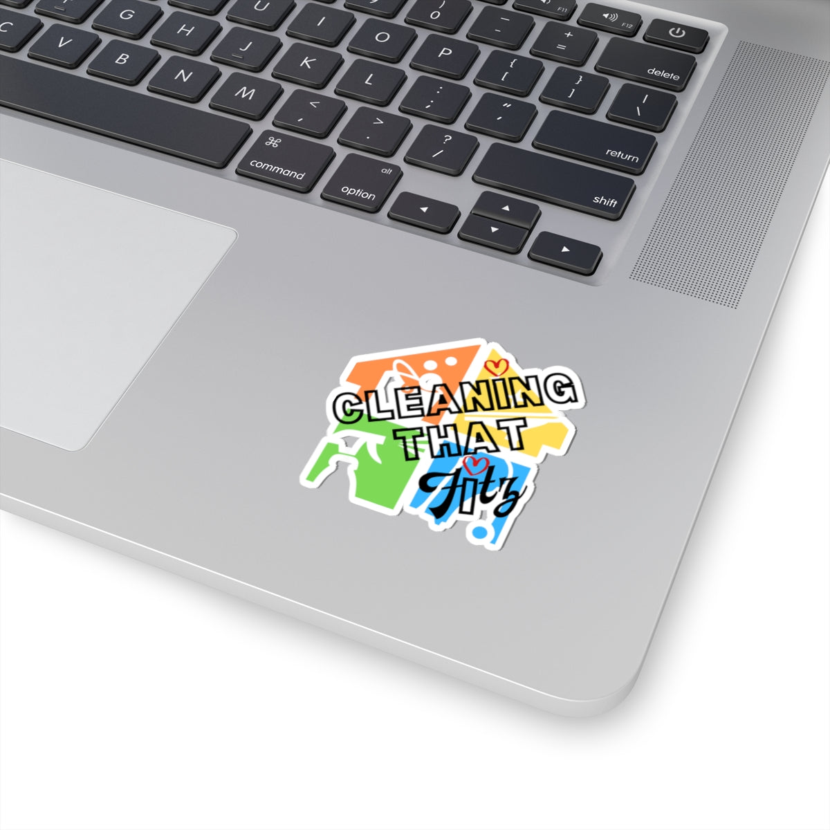 "Cleaning That Fitz" Logo Kiss-Cut Stickers