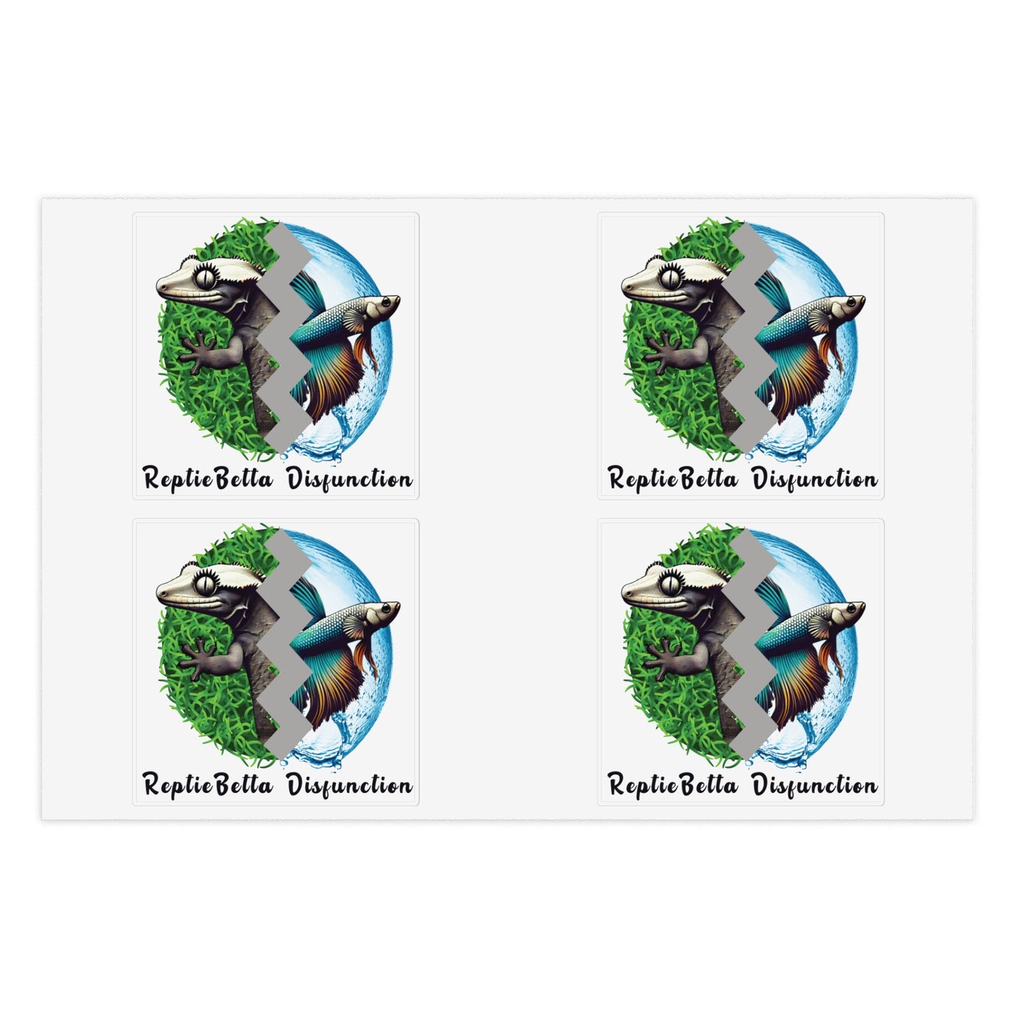 "ReptieBetta Disfunction" Sticker Sheet Bundle, 5pcs