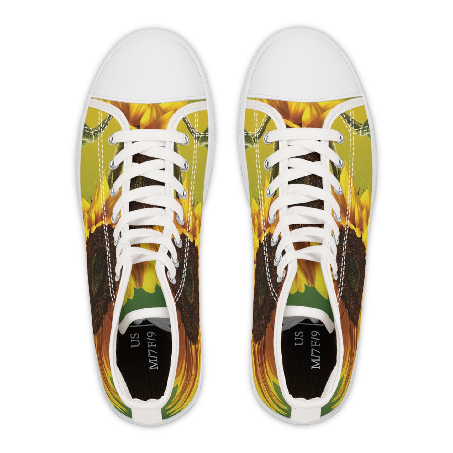 "Sunflower" Women's High Top Sneakers