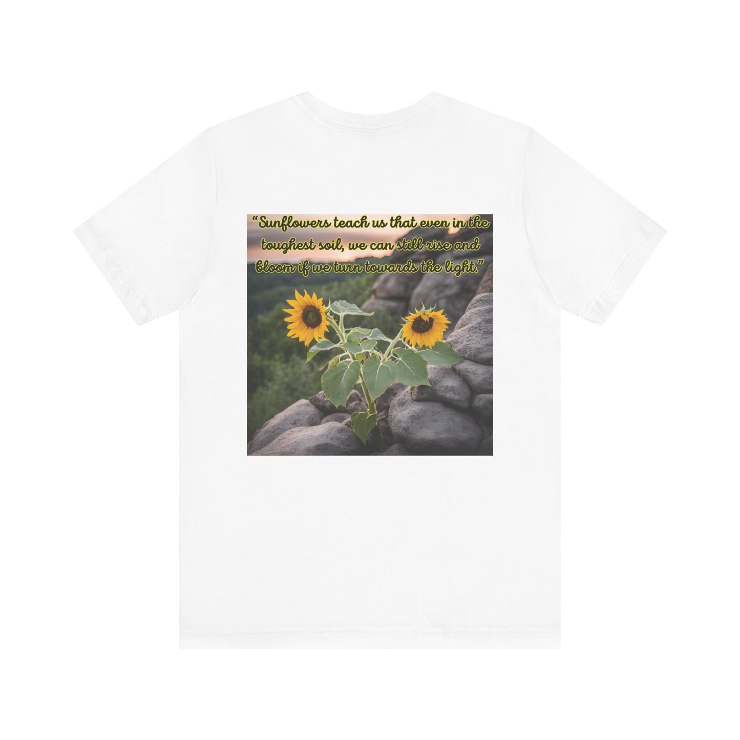 "Sunflower - Rise" Unisex Jersey Short Sleeve Tee 1