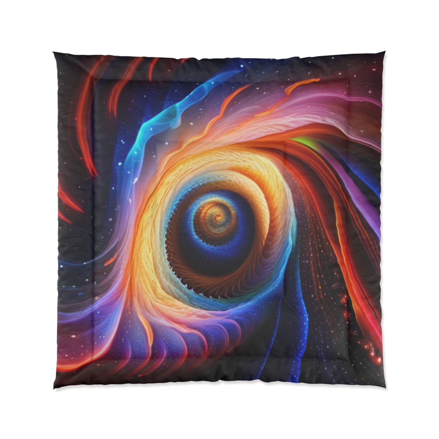 "Cosmic Spiral" Comforter