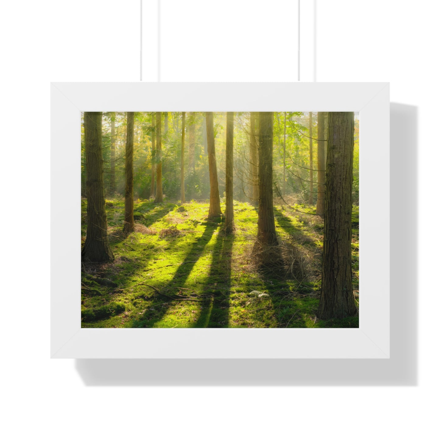 "Mossy Woodland" Framed Horizontal Poster