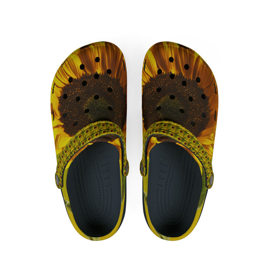 "Sunflower" EVA Foam Rubber Shoes (AOP)