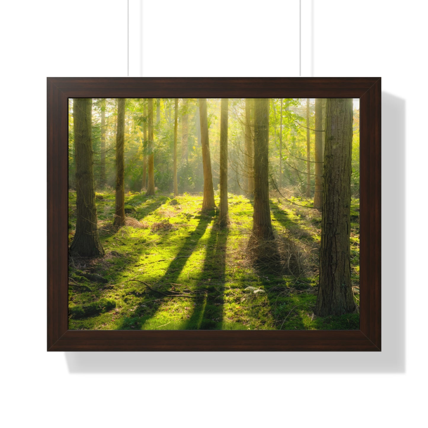 "Mossy Woodland" Framed Horizontal Poster