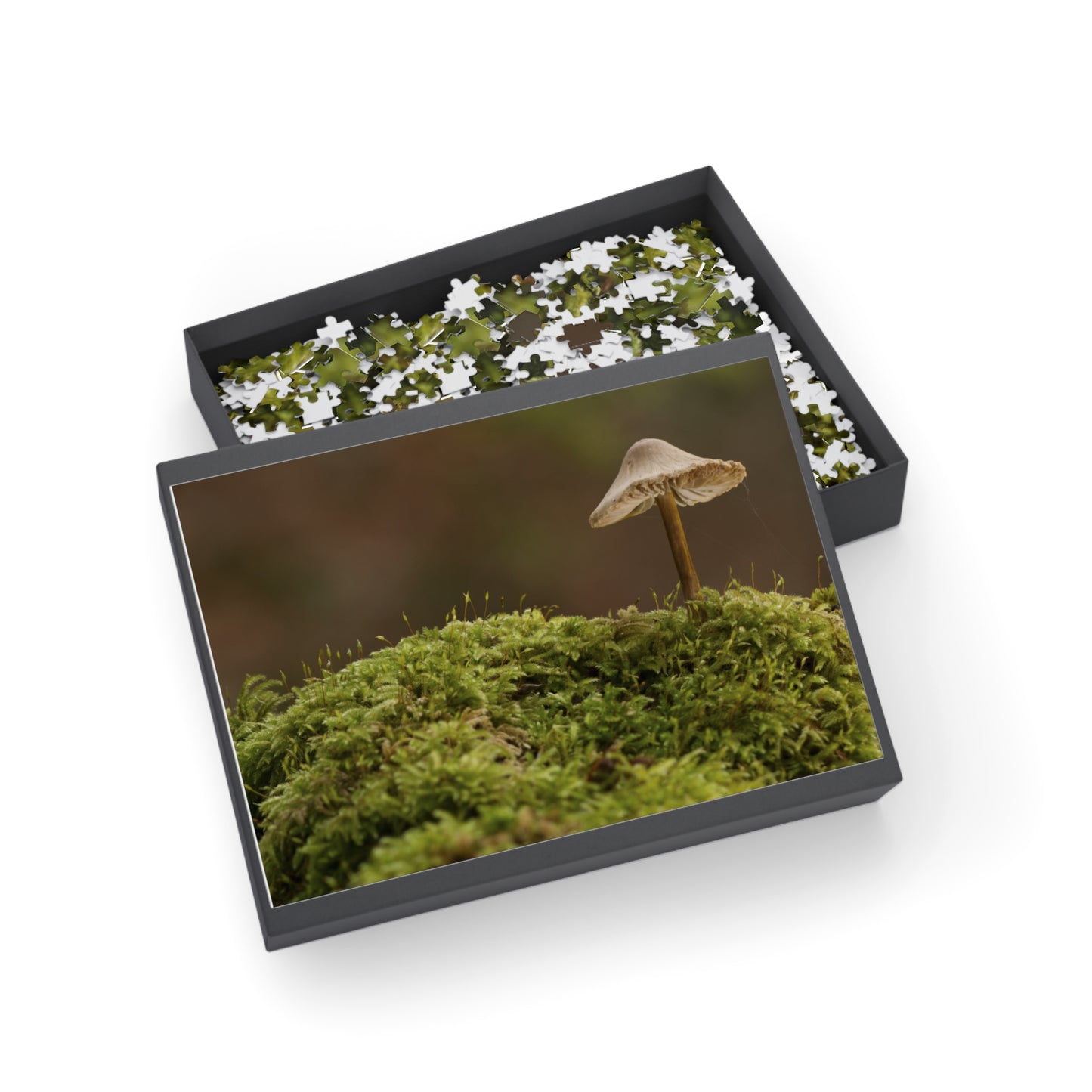 "Mushroom on Mossy Mound" Puzzle (96, 252, 500, 1000-Piece)