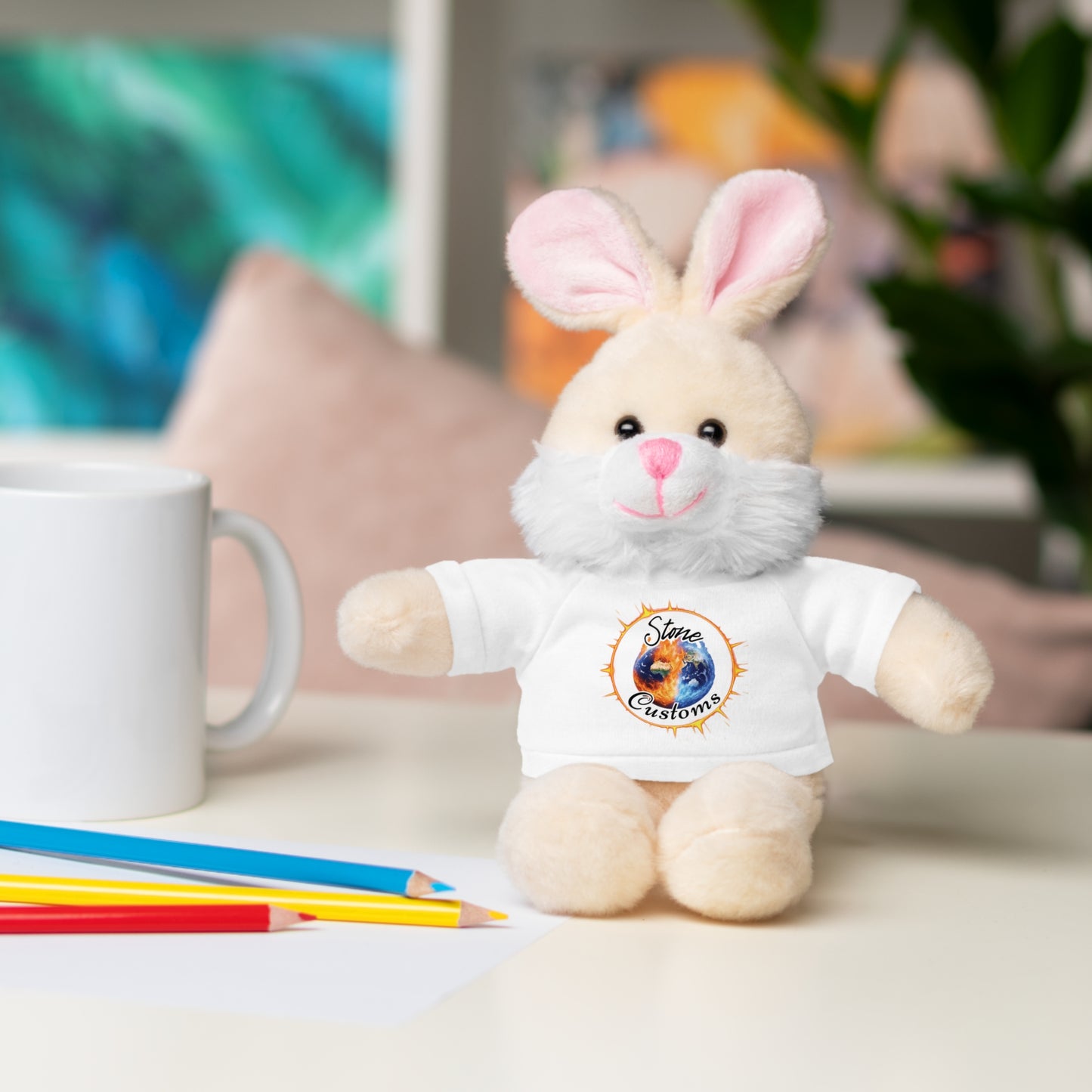 "Stone Customs" Stuffed Animals with Logo Tee