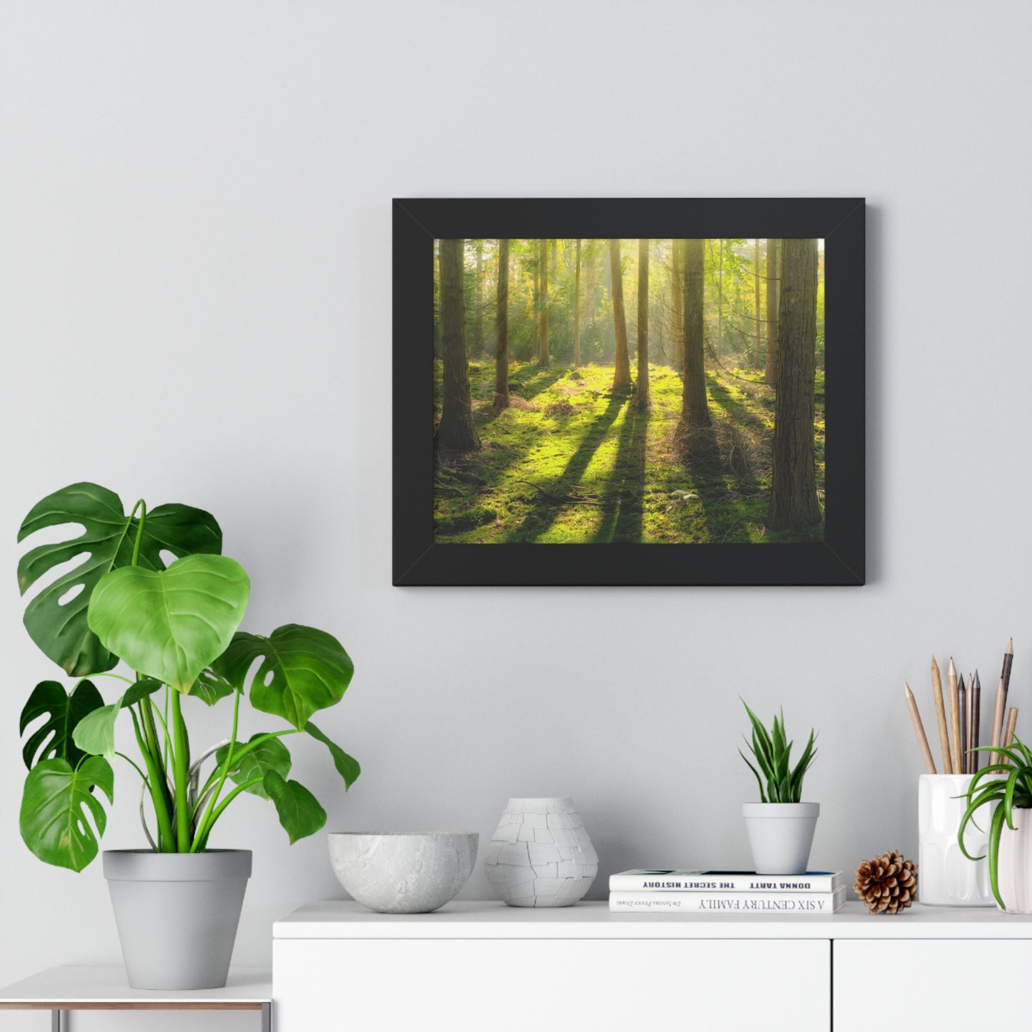 "Mossy Woodland" Framed Horizontal Poster