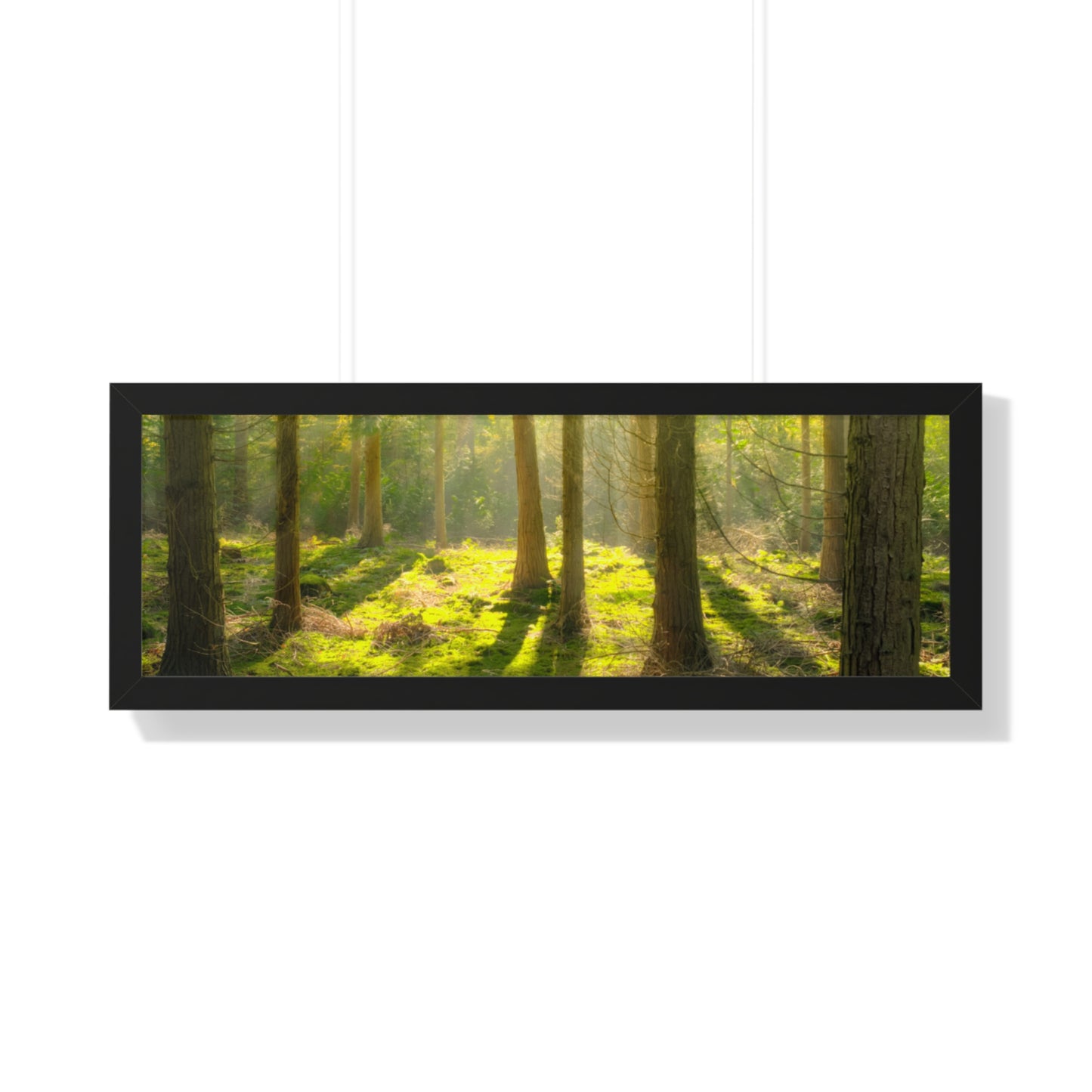 "Mossy Woodland" Framed Horizontal Poster