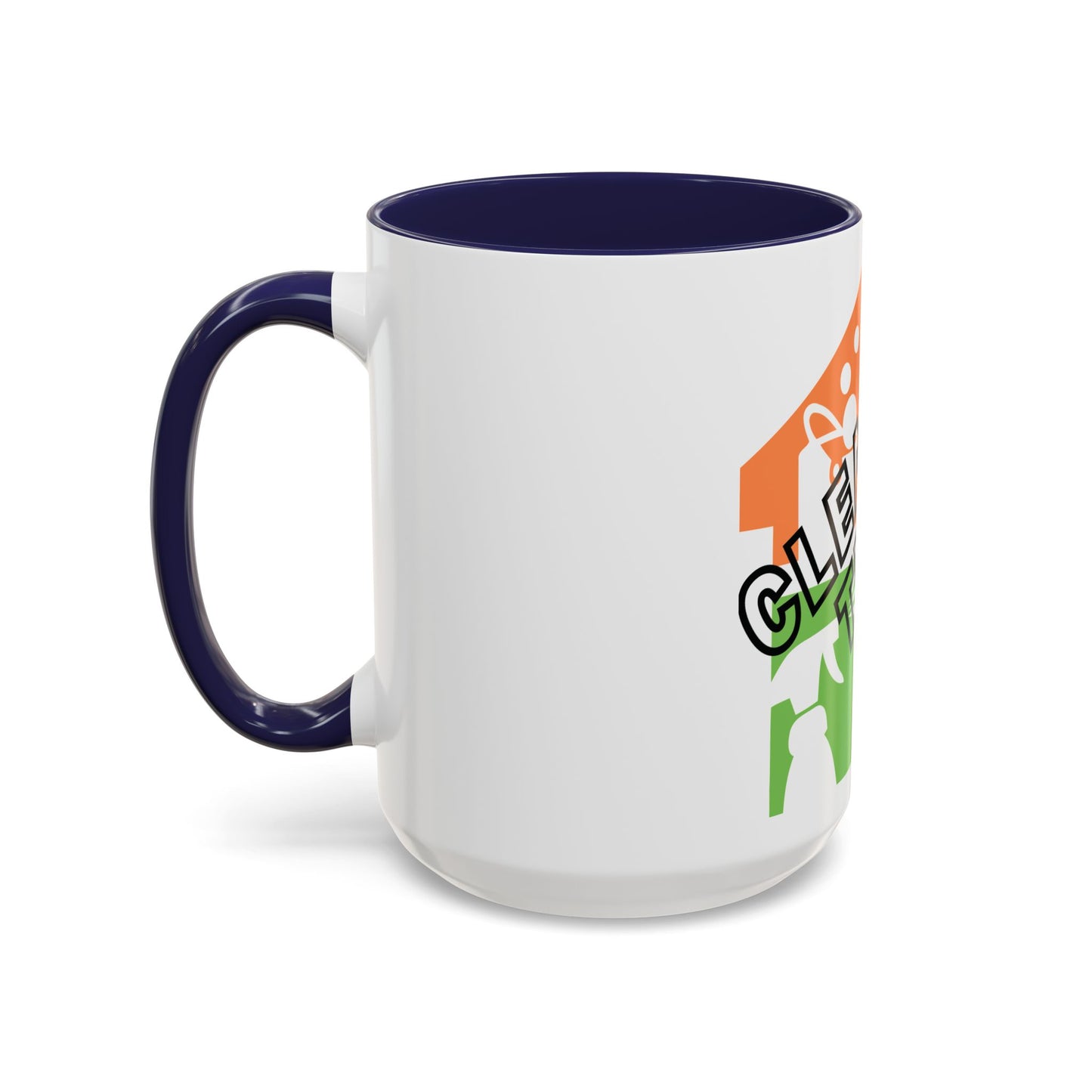 "Cleaning That Fitz" Logo Accent Coffee Mug (11, 15oz)